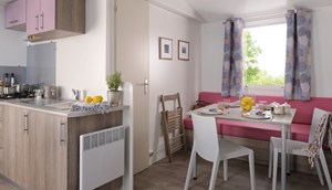 Mobilheim Excellent Deluxe - Wohnzimmer, Küche