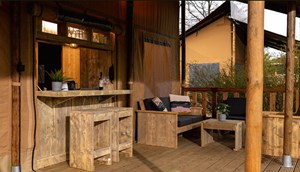 Safarizelt Borky - Lounge Terrasse